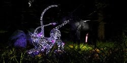 absurd_res blender_(artwork) digital_media_(artwork) displacer_beast dungeons_and_dragons duo equid equine erection female feral genitals hasbro hi_res horse male male/female mammal penis serrablends wizards_of_the_coast