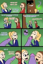 blonde_hair blowjob brown_hair comic english_text female lord_sarloc lucy lucykitten lucykitten01 mushroom page_8 page_number sarloc