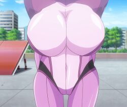 1girls belka_valentina big_breasts bodysuit female honoo_no_haramase_oppai_ero_appli_gakuen huge_breasts large_breasts screenshot stitched tagme third-party_edit