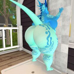 anthro big_ass big_breasts breasts bubble_butt chubby ferialexonar huge_ass huge_breasts scalie second_life tagme thick_thighs wide_hips