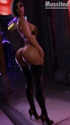 3d abs ass bra butt_focus buttplug buttplug_in_ass crystal cyberpunk_2077 dark_skin girl high_heels leather leather_boots light_brown_hair lipbite lips lipstick mossited overwatch overwatch_2 pharah prostitute prostitution seductive seductive_eyes seductive_look sex_toy street thick_ass thick_legs thick_thighs underwear whore