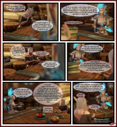 3d blood_elf comic dialogue draenei draenei_futa english_text female ferlynn futa_on_female futanari high_elf ishari self_upload text world_of_warcraft