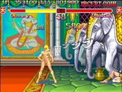 blonde_hair cammy_white cammy_white humiliation naked naked_female nude nude_female nude_in_public nudist street_fighter