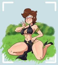 dipper_pines female_dipper gearfou genderswap_(mtf) gravity_falls huge_ass huge_breasts lingerie midriff navel rule_63 tagme thick_lips thick_thighs wide_hips yomorio_lingerie