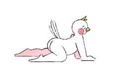 ass avian bird digital_media_(artwork) hi_res male nude punstar simple_background smile solo