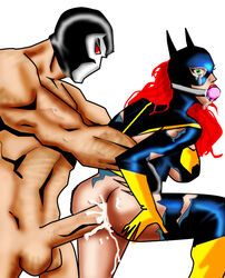 bane barbara_gordon batgirl batman_(series) bondage dc dc_comics faceless_male female light-skinned_male male mrfuzzynutz penis sex tagme testicles