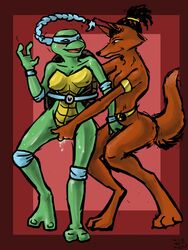 female lesbian ninjara straight_hair t_m_n_t tagme teenage_mutant_ninja_turtles venus_de_milo