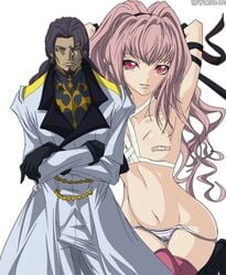 1boy 1girls anya_alstreim bismarck_waldstein code_geass female human male tagme