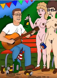 cigarette hank_hill king_of_the_hill luanne_platter peggy_hill yaoinami