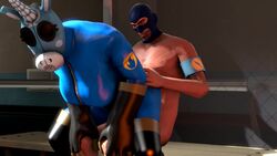 1boy 1girls 3d ambiguous_penetration animated anthro big_ass big_breasts fempyro furry latex male no_sound pyro pyro_(team_fortress_2) riding riding_penis sfm spy_(team_fortress_2) straight tagme team_fortress_2 ughhh..._vinyl! video