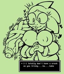 2019 alphys anthro big_breasts bodily_fluids breasts buckteeth cawkusama clothing dialogue disembodied_penis duo english_text erection extremely_veiny_cock eyewear female glasses heart huge_cock human human_on_anthro humanoid_penis hyper hyper_penis hypercawk interspecies lab_coat male mammal nipple_outline non-mammal_breasts penis reptile scale scalie straight sweat sweatdrop syhpla teeth text tight_clothing under(her)tail undertale undertale_fanfiction vein veiny_penis video_games