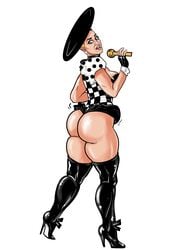 boots celebrity checkered fantasy fat_ass funny hat high_heels katy_perry leotard milf parody pawg singer solo thick_eyebrows thick_thighs wide_hips