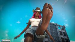 3d animated blender calamity_(fortnite) feet foot_fetish fortnite fortnite:_battle_royale goodomen3d sole soles tagme video