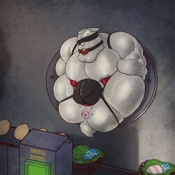 1boy 2016 animasanimus animated anthro anus ass ball_gag basket biceps blindfold bondage bound bubble_butt bulge clothed clothing container easter easter_basket easter_bunny easter_egg egg egg_insertion egg_laying gag gagged gaping gaping_anus gif holidays jockstrap jockstrap_only lagomorph leather leather_clothing leather_jockstrap leather_underwear legs_up leporid male male_only mammal muscular muscular_butt muscular_thighs nipples pecs perineum rabbit solo topless triceps twitching_anus underwear underwear_only wall_bondage zipper zipper_underwear