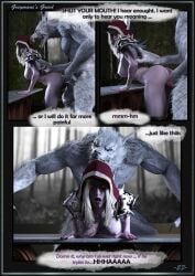 1boy 1girls 3d bent_over big_breasts blizzard_entertainment bubble_butt comic comic_page darken_den dialogue english_text fight forsaken genn_greymane interspecies page_23 page_number rape sex sylvanas_windrunner undead undead_(warcraft) vaginal_penetration vaginal_sex warcraft worgen world_of_warcraft