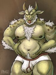 2024 anthro areola arm_hair beard belly biceps biped body_hair briefs briefs_only bulge chest_hair clothed clothing detailed_bulge dragon facial_hair forearm_hair forearms genital_outline grabbing_stomach grin grinning_at_viewer hair hand_on_belly hi_res looking_at_viewer male male_anthro male_only manly mature_male musclegut muscular muscular_thighs mythological_creature mythological_scalie mythology nipples non-mammal_nipples one_eye_closed pecs penis_outline pibbnchips pubes rooinks scalie shoulder_hair simple_background slightly_chubby smile solo solo_male tongue tongue_out topless triceps underwear underwear_only vein veiny_muscles white_hair wink winking_at_viewer yellow_sclera
