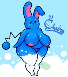 anthro azumarill bbw bunny bunny_girl claire_(noodleofgrass) noodleofgrass pokémon_(species) pokemon pussy slimey_art tagme thick_thighs voluptuous wide_hips