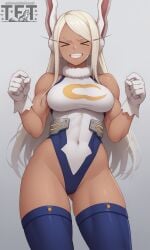 ai_generated bunny_ears bunny_girl closed_eyes leotard miruko my_hero_academia rumi_usagiyama touchfluffytails xd