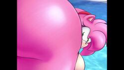 1girls amy_rose animated anthro ass ass_focus background_music bikini bikini_bottom bikini_top bracelet breasts female female_focus female_only furry gloves green_eyes hairband hedgehog hedgehog_humanoid hips large_ass large_breasts looking_back looking_back_at_viewer mobian_(species) mp4 music pink_fur pink_hair presenting presenting_hindquarters sega sideboob smotrilla sonic_(series) sonic_the_hedgehog_(series) sound thick_thighs thighs video wide_hips