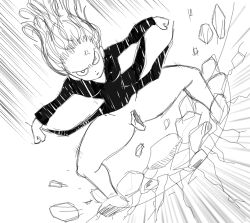 1girls angry bare_legs black_dress bottomless canonical_scene convenient_censoring convenient_censorship dress female footwear high_heels long_sleeves looking_at_viewer manga meme monochrome no_panties one-punch_man pelvic_curtain pelvic_curtain_lift redwardeaht sketch small_breasts spread_legs squatting tagme tatsumaki tatsumaki_landing