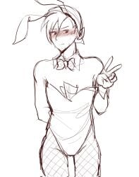 1boy bunny_boy clothed clothing flipline flipline_studios male male_only papa_louie playboy_bunny robby_(papa_louie) sketch skinny solo_male video_game video_game_character video_game_franchise video_games yoli