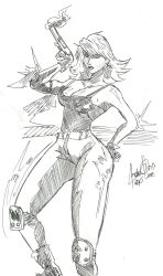 female gun meryl_silverburgh metal_gear metal_gear_solid tagme