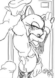 against_wall blaze_the_cat cum cum_in_ass leg_grab leg_lift leg_up penis pussy sonic_(series) sweat tojyo