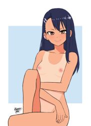 1girls ass black_hair boobs female female_only hayase_nagatoro human long_hair naked nude please_don't_bully_me,_nagatoro pussy rynessart solo tan tan-skinned_female tanlines tanned