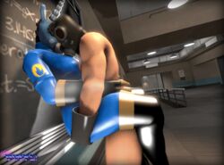 3d against_wall animated big_ass big_breasts big_penis faceless_male fempyro gif latex penetration pyro pyro_(team_fortress_2) straight team_fortress_2 ughhh..._vinyl! vaginal_penetration