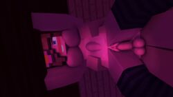 1boy 1girls 3d animated big_breasts blue_eyes brown_hair female happy_face happy_sex horny_female humanoid jenny_belle_(slipperyt) mine-imator minecraft nude rape sex slipperyt stockings tagme you