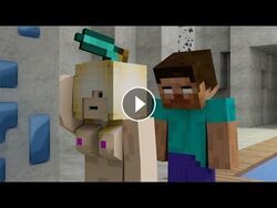 1boy 3d cubic_breasts female funny herobrine minecraft nude prank tagme youtube