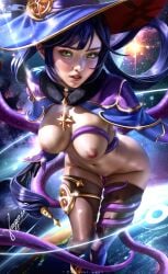 mona (genshin impact) from genshin impact by yagamiartt