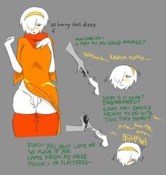 blush dialogue female femdom finger_claws futa_on_female futanari futasub homestuck intersex kanaya_maryam moaning nervous penis premature_ejaculation premature_ejaculation_shaming rose_lalonde ruined_orgasm small_penis_humiliation teasing toosilly1 trans_woman yuri
