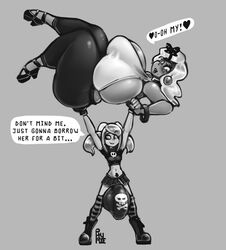 <3 1futa 1girls banana_hammock bare_midriff big_ass big_balls big_breasts big_bulge big_penis bimbo blush boots bulge carrying dialogue earrings english_text female full_body futa_on_female futa_with_female futanari gloves goggles_on_head goth greyscale heart huge_ass huge_balls huge_breasts huge_cock hyper_bulge hyper_penis hyper_thighs imminent_sex impressed intersex large_ass large_breasts large_penis large_testicles larger_female lifted_by_another lifting lifting_person mature_female midriff monochrome original_character penis penis_in_panties penis_under_clothes penis_under_skirt phurie short_sleeves shortstack sideboob skull small_but_hung small_dom_big_sub smaller_futanari speech_bubble striped_legwear striped_thighhighs strong text thick_thighs thigh_socks tight_clothing tight_fit voluptuous young zulfiya