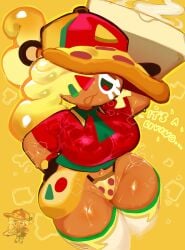 pizza cookie from cookie run by goatboydraws