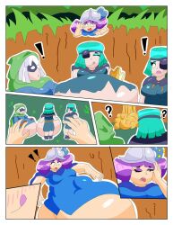 bandit bandit_(clash_royale) belly big_belly clash_(series) clash_royale falling hyper hyper_belly licking_lips mass_vore musketeer_(clash_royale) predator/prey prey rascals_(clash_royale) rascals_(girl)_(clash_royale) shocked_expression skullbitee struggling_prey vore vore_belly voreception