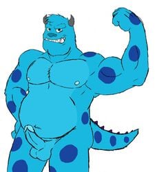 disney joejim33 male male_only monsters_inc monsters_university muscles no_humans penis pixar solo sulley