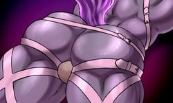 armor ass back_muscles backsack balls bathym canid canine canis clothed clothing dirty-canvas fur male male_only mammal muscular muscular_male purple_fur skimpy thick_thighs tokyo_afterschool_summoners unconvincing_armor video_games wolf