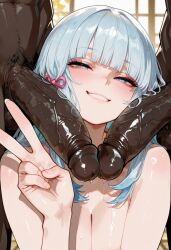kamisato ayaka from genshin impact by interracial dreams