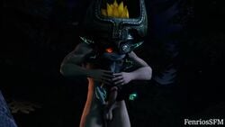 1boy 1girls 3d animated faceless_male fenriossfm glowing_eyes held_up holding imp_midna interspecies larger_male mask midna nintendo penis red_eyes rubbing shortstack size_difference smaller_female sound source_request text the_legend_of_zelda twilight_princess watermark video