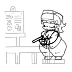 1girls animated belly belly_window book books boots chubby derp777 fat fat_ass fnf friday_night_funkin girlfriend_(friday_night_funkin) gloves lost_media no_color no_sound obese shorter_than_10_seconds shorter_than_30_seconds shorter_than_one_minute shortstack tagme tied_hair tied_up_hair unfinished video welding welding_mask welding_torch white_background work_in_progress