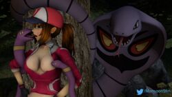 16:9 1girls 3d 4k absurd_res ambiguous_gender breasts clothing female female_protagonist_(pokemon_go) feral hi_res interspecies mammal monsoonsfm nintendo open_mouth penetration pokémon_(species) poképhilia pokemon pokemon_go pokemon_rgby pussy reptile scalie smile tail text tongue tongue_out twitter_username vaginal_penetration video_games watermark