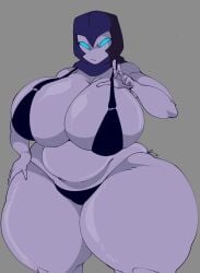 1girls ass big_ass big_breasts big_thighs breasts clash_(series) clash_royale fat_ass female gigantic_ass gigantic_breasts gigantic_thighs gray_background huge_ass huge_breasts huge_thighs hyper hyper_ass hyper_breasts hyper_thighs night_witch_(clash_royale) pegaka_(artist) purple_body purple_skin pussy thick_thighs thighs witch