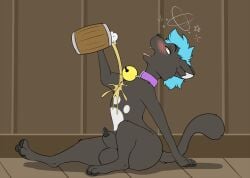 2022 alcohol alcoholic_beverage animal_genitals animal_penis anthro anthro_cat anthro_focus anthro_male anthro_only anthro_solo balls bell bell_collar belly belly_markings beverage biped black_body black_fur black_nose black_pawpads black_penis blue_hair blush blush_lines capcom cat_collar cock collar collar_only commission commission_art conditional_dnp dick digitigrade domestic_cat domestic_feline drunk drunk_male eye_roll eyebrows fangs feet felid feline feline_genitalia feline_penis felis felyne fluffy fluffy_ears fluffy_hair fluffy_tail foam footprint fur genitals hair hair_tuft half-erect hi_res high_resolution highres hind_legs hindlegs hindpaw inner_ear_fluff intoxicated lynian male male_anthro male_cat male_feline male_focus male_only mammal markings monster_hunter mug naked naked_anthro naked_male nox_(marrionette) nude nude_anthro nude_male open_mouth open_smile palico pawpads pawprint pawprint_marking paws penis penis_tip pouring_liquid pouring_on_self psy101 purple_collar semi-anthro sheath short_hair side_view sketch sketch_commission solo solo_anthro solo_focus solo_male substance_intoxication tail teeth toes tongue tongue_out tuft white_markings yellow_eyes