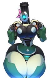 1girls 2016 absurd_res areola ass bastion_(overwatch) big_breasts big_butt blizzard_entertainment blush bow breasts clothed clothing female female_only gun hi_res huge_breasts huge_butt looking_at_viewer machine mostly_nude nipples no_humans nude omnic overwatch partially_clothed presenting presenting_breasts pussy r-mk ranged_weapon robot rule_63 solo solo_female thick_thighs thigh_gap video_games voluptuous weapon wide_hips