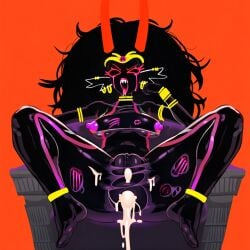 after_rape ai_assisted ai_generated anus bite breasts crown cum_in_ass cum_in_pussy feet female gold_jewelry homestuck homestuck_troll kokenaart latex lipstick nipples post-orgasm pussy ripped_clothing scratches sharp_teeth spread_legs the_condesce tongue tongue_out vaginal_creampie