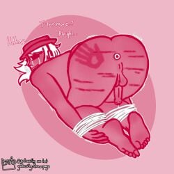 1boy ass ass_focus butt_focus buttplug chance_(forsaken) colored_sketch dialogue forsaken_(roblox) male male_only masochism penis robloxian self_upload sketch slap slap_mark solo sounding tied_up whip whip_marks whipping whipping_marks
