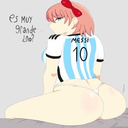 argentina ass behind_view doki_doki_literature_club girly just_sayori sayori_(doki_doki_literature_club) sex