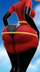 1girls 3d 3d_(artwork) ass ass big_ass big_butt bubble_butt disney elastigirl fat_ass female female female_focus female_only helen_parr huge_ass huge_butt large_ass large_butt measuring measuring_ass measuring_tape pawg pixar smitty34 the_incredibles tight_clothing