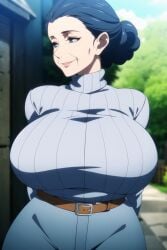 ai_generated big_breasts breasts_bigger_than_head gilf grandmother huge_breasts mature_female ultrahentaisai